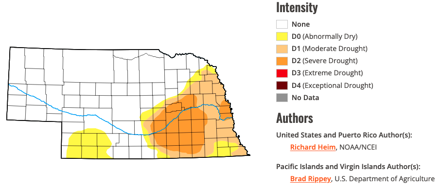 Drought Monitor map for Feb. 22, 2024. 