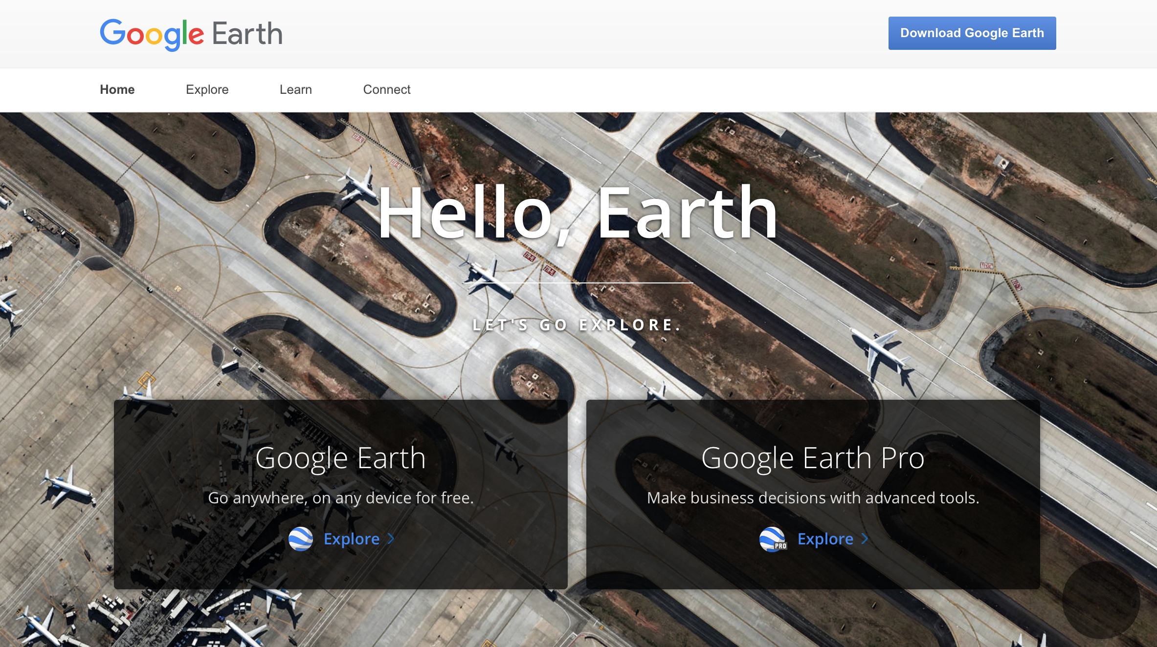 screen shot of google earth