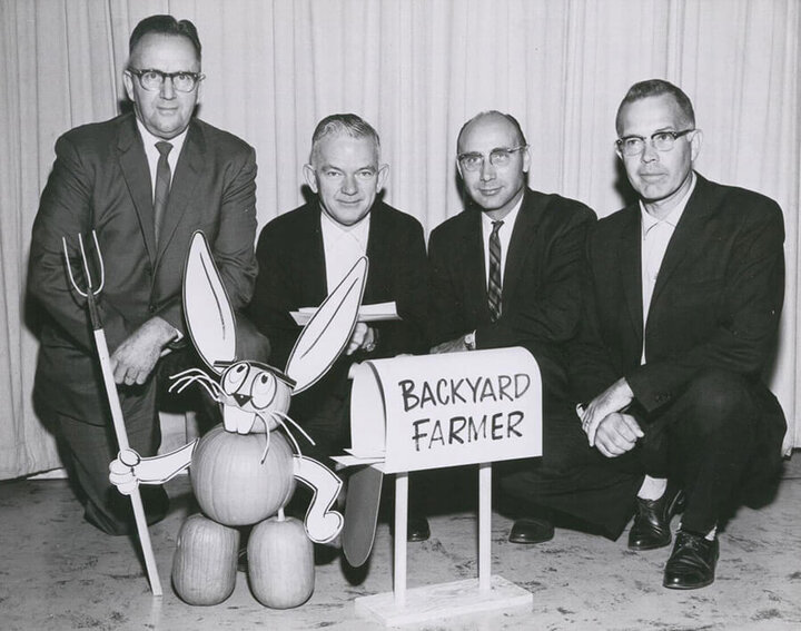 Image of Backyard Famer panel from 1950s. 