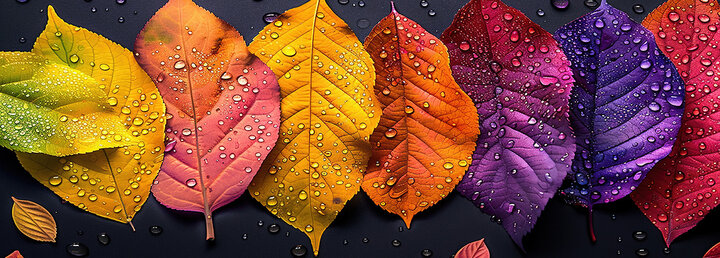 Image of fall leaf color. 