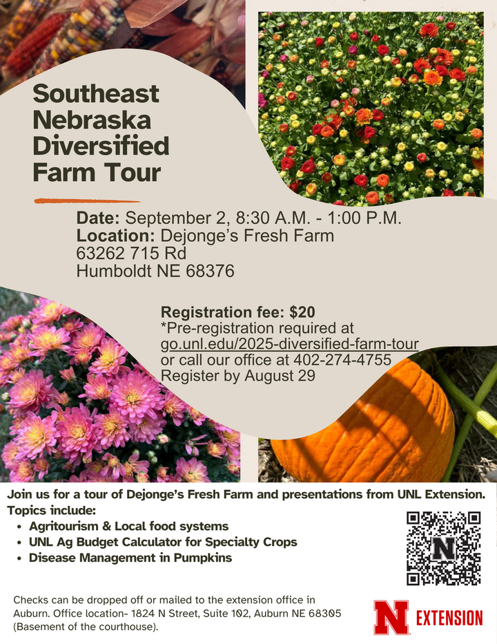 Southeast Nebraska Diversified Farm Tour Flyer